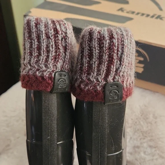 NWB Kamik Black Lined Tall Boots-Size 9​​​​​​​ - Picture 4 of 7